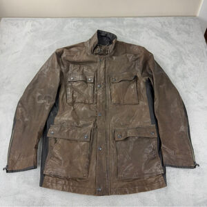 John Varvatos USA Men's Size XL 100% Lambskin Leather Jacket Great Condition